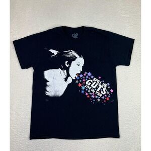 Olivia Rodrigo Shirt Mens Medium Black Spill Ur Guts Live On Tour Concert Tee